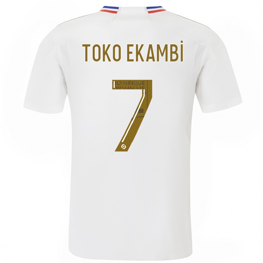 Mujer Fútbol Camiseta Karl Toko Ekambi #7 Blanco 1ª Equipación 2023/24 México