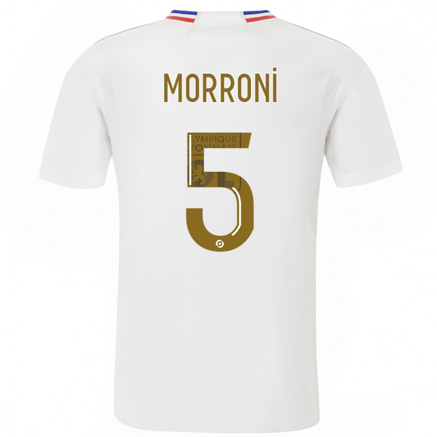 Mujer Fútbol Camiseta Perle Morroni #5 Blanco 1ª Equipación 2023/24 México