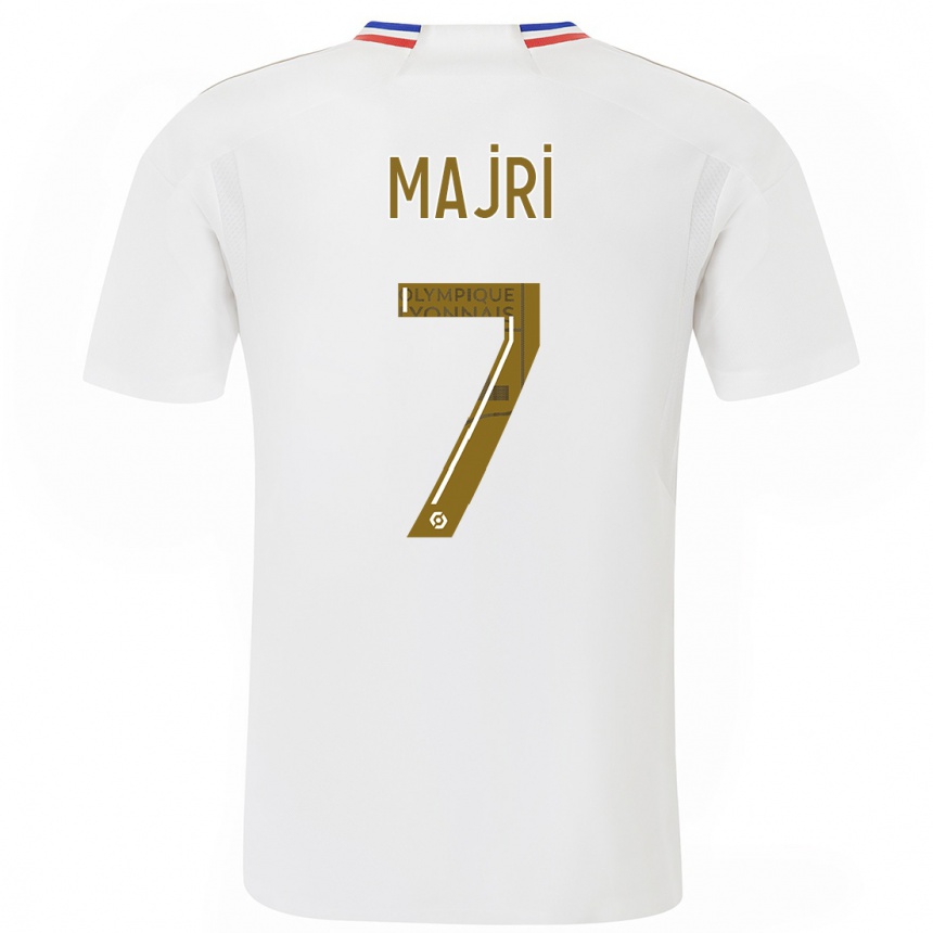 Mujer Fútbol Camiseta Amel Majri #7 Blanco 1ª Equipación 2023/24 México