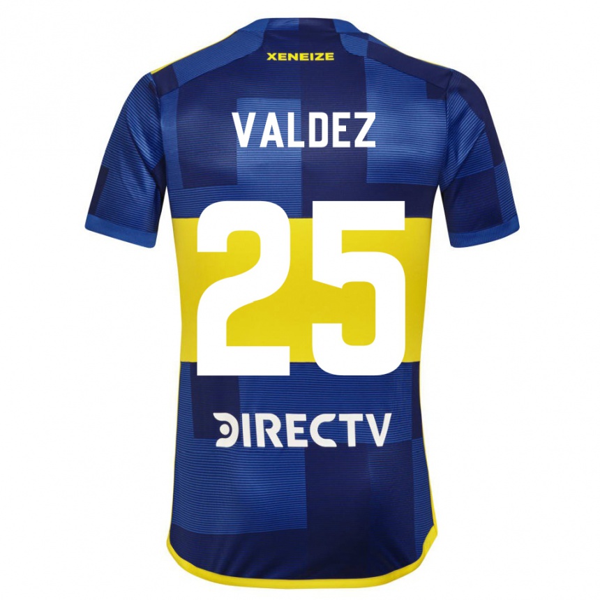 Mujer Fútbol Camiseta Bruno Valdez #25 Azul Oscuro Amarillo 1ª Equipación 2023/24 México