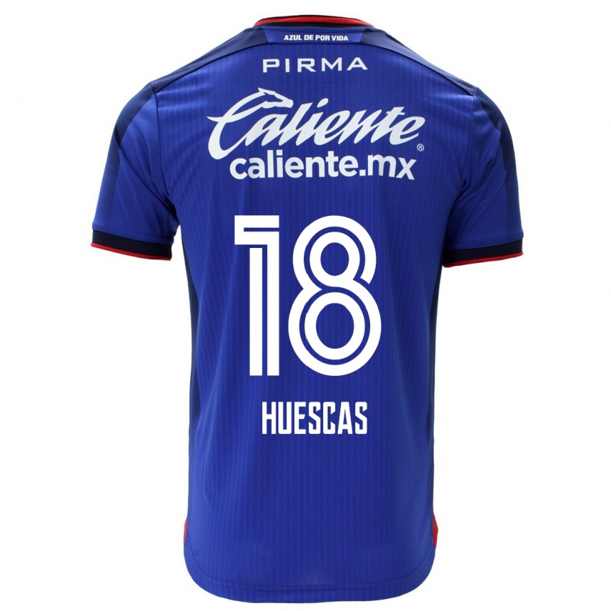 Mujer Fútbol Camiseta Rodrigo Huescas #18 Azul 1ª Equipación 2023/24 México