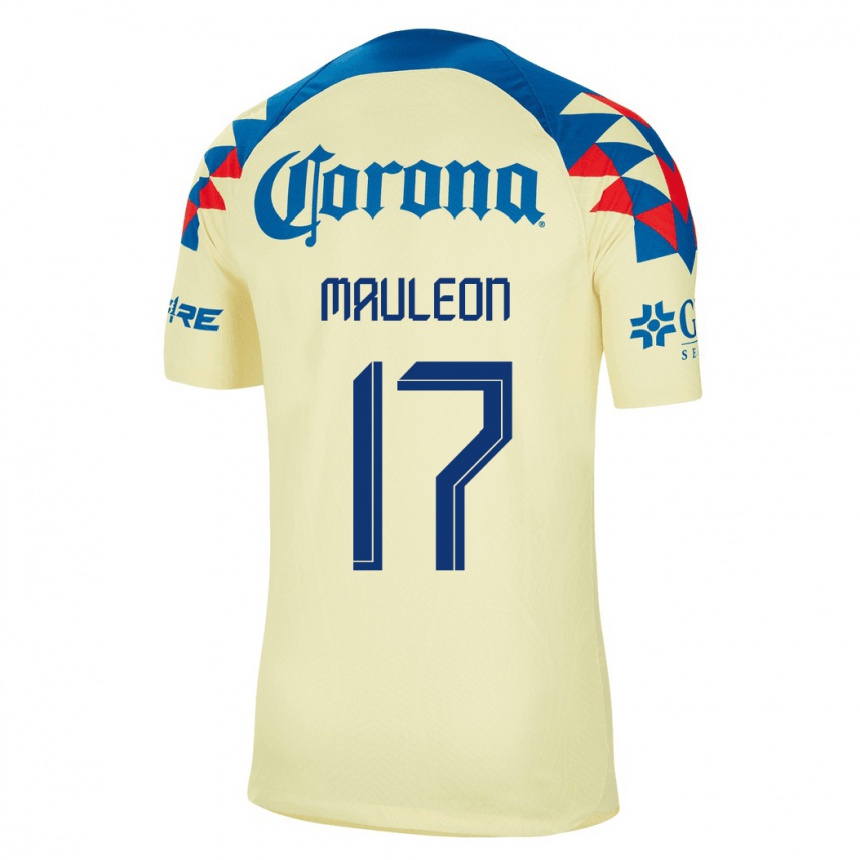 Mujer Fútbol Camiseta Natalia Mauleon #17 Amarillo 1ª Equipación 2023/24 México