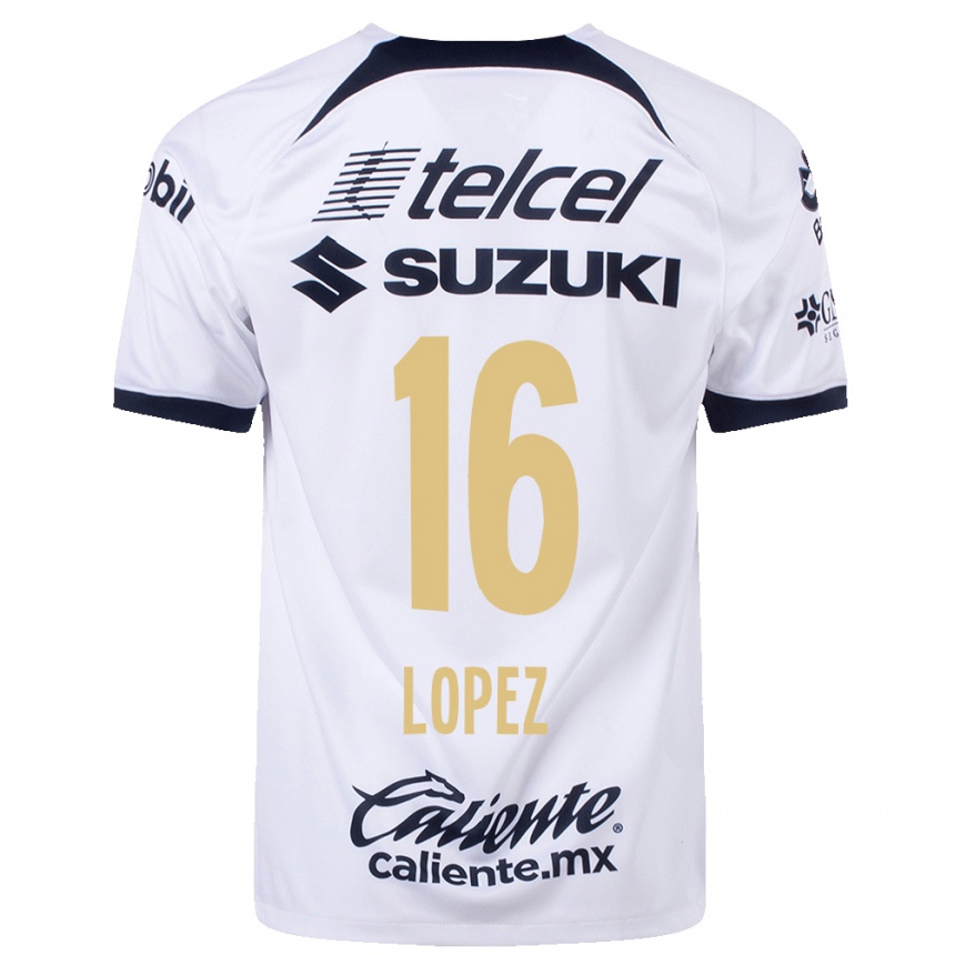 Mujer Fútbol Camiseta Samantha Lopez #16 Blanco 1ª Equipación 2023/24 México