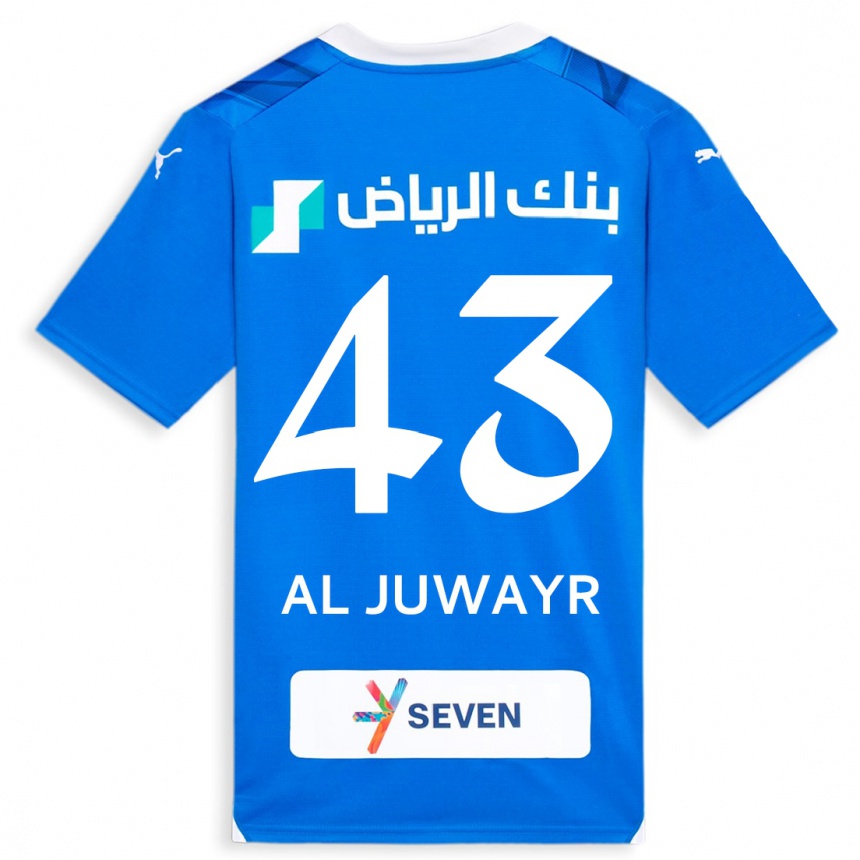 Mujer Fútbol Camiseta Musab Al-Juwayr #43 Azul 1ª Equipación 2023/24 México