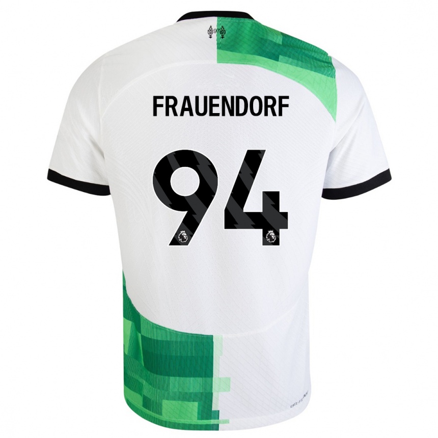 Mujer Fútbol Camiseta Melkamu Frauendorf #94 Blanco Verde 2ª Equipación 2023/24 México