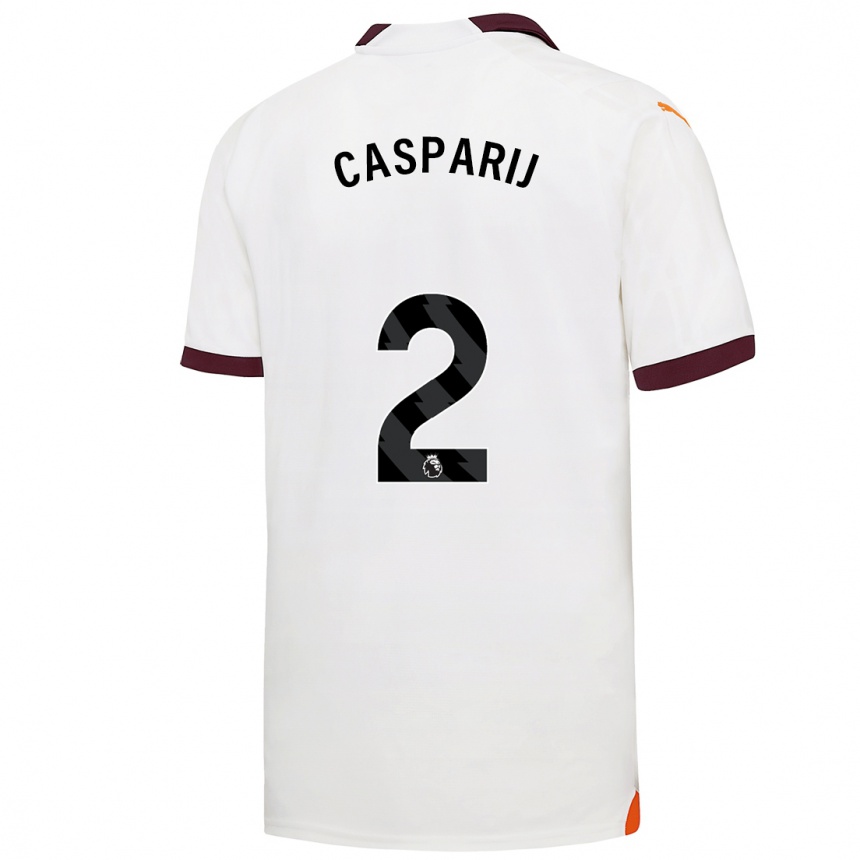 Mujer Fútbol Camiseta Kerstin Casparij #2 Blanco 2ª Equipación 2023/24 México