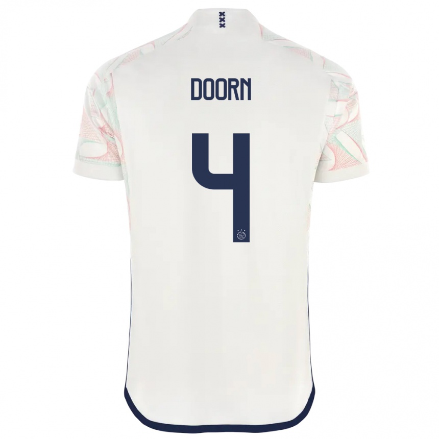Mujer Fútbol Camiseta Lisa Doorn #4 Blanco 2ª Equipación 2023/24 México