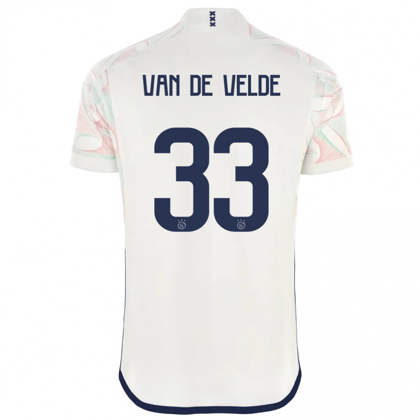 Mujer Fútbol Camiseta Jonna Van De Velde #33 Blanco 2ª Equipación 2023/24 México