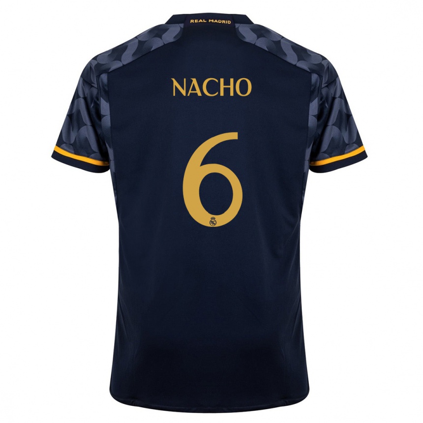 Mujer Fútbol Camiseta Nacho Fernandez #6 Azul Oscuro 2ª Equipación 2023/24 México