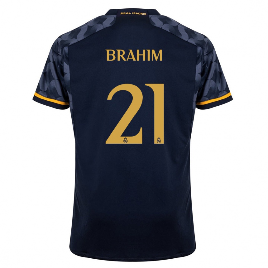 Mujer Fútbol Camiseta Brahim Diaz #21 Azul Oscuro 2ª Equipación 2023/24 México