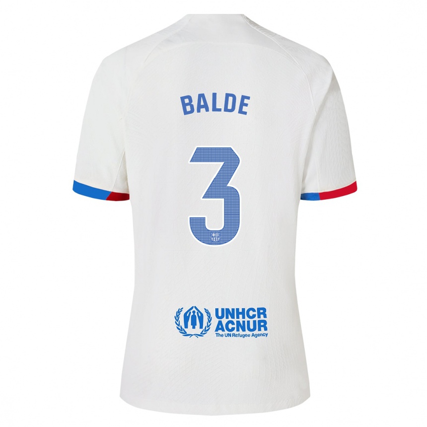 Mujer Fútbol Camiseta Alejandro Balde #3 Blanco 2ª Equipación 2023/24 México