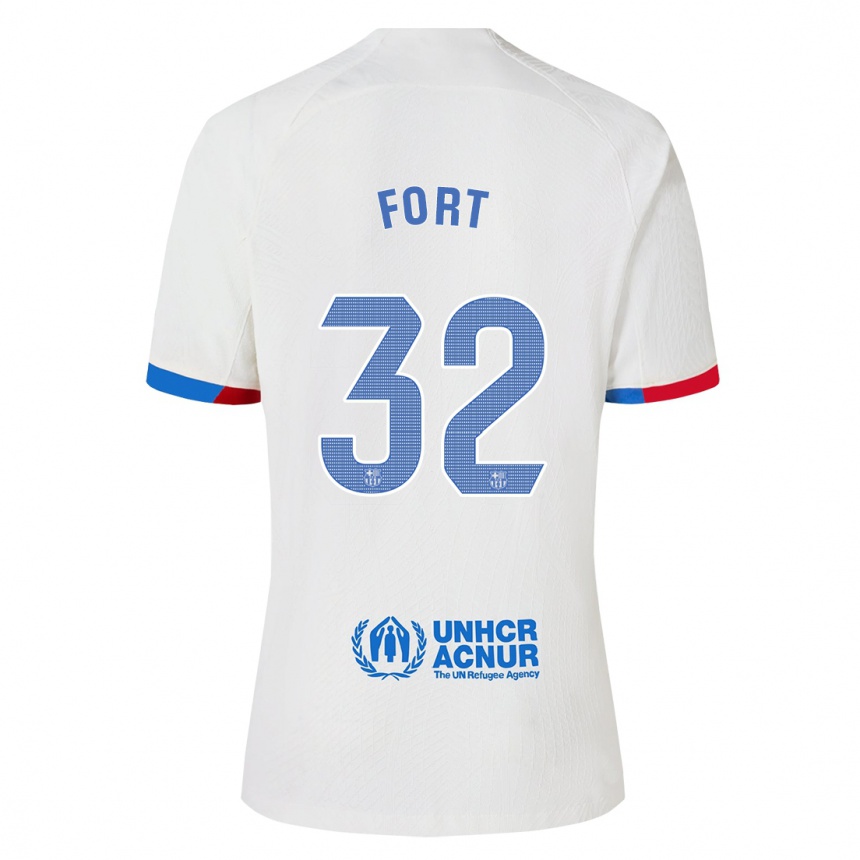 Mujer Fútbol Camiseta Héctor Fort #32 Blanco 2ª Equipación 2023/24 México