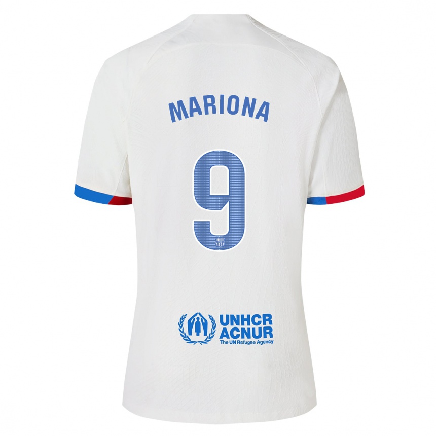 Mujer Fútbol Camiseta Mariona Caldentey #9 Blanco 2ª Equipación 2023/24 México