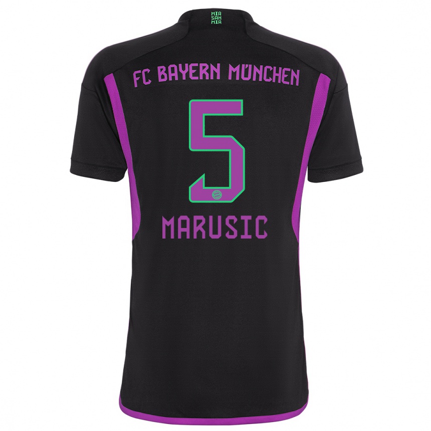 Mujer Fútbol Camiseta Gabriel Marusic #5 Negro 2ª Equipación 2023/24 México