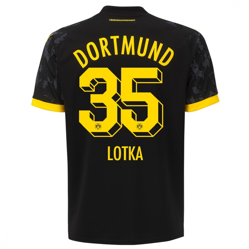 Mujer Fútbol Camiseta Marcel Lotka #35 Negro 2ª Equipación 2023/24 México