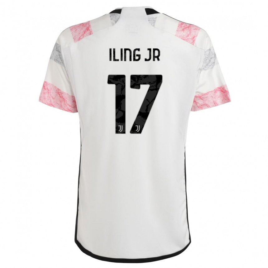 Mujer Fútbol Camiseta Samuel Iling-Junior #17 Blanco Rosa 2ª Equipación 2023/24 México