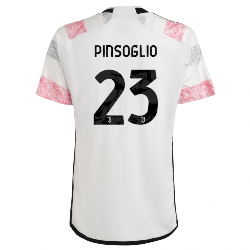 Mujer Fútbol Camiseta Carlo Pinsoglio #23 Blanco Rosa 2ª Equipación 2023/24 México