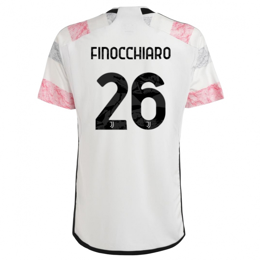 Mujer Fútbol Camiseta Gabriele Finocchiaro #26 Blanco Rosa 2ª Equipación 2023/24 México