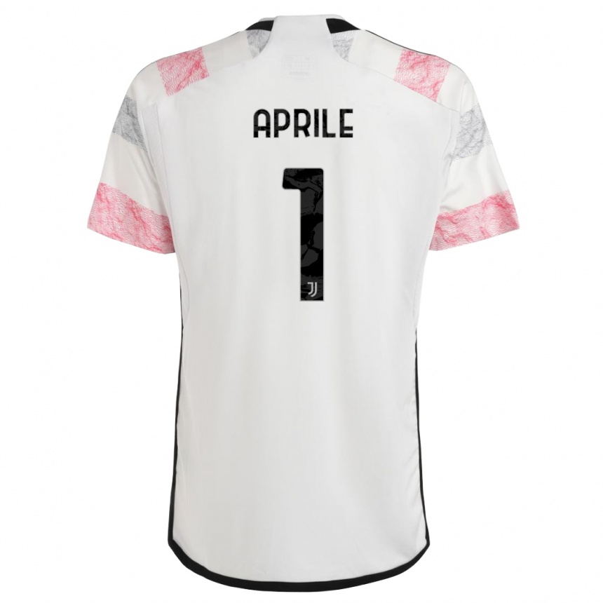 Mujer Fútbol Camiseta Roberta Aprile #1 Blanco Rosa 2ª Equipación 2023/24 México