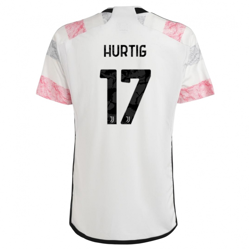 Mujer Fútbol Camiseta Lina Hurtig #17 Blanco Rosa 2ª Equipación 2023/24 México