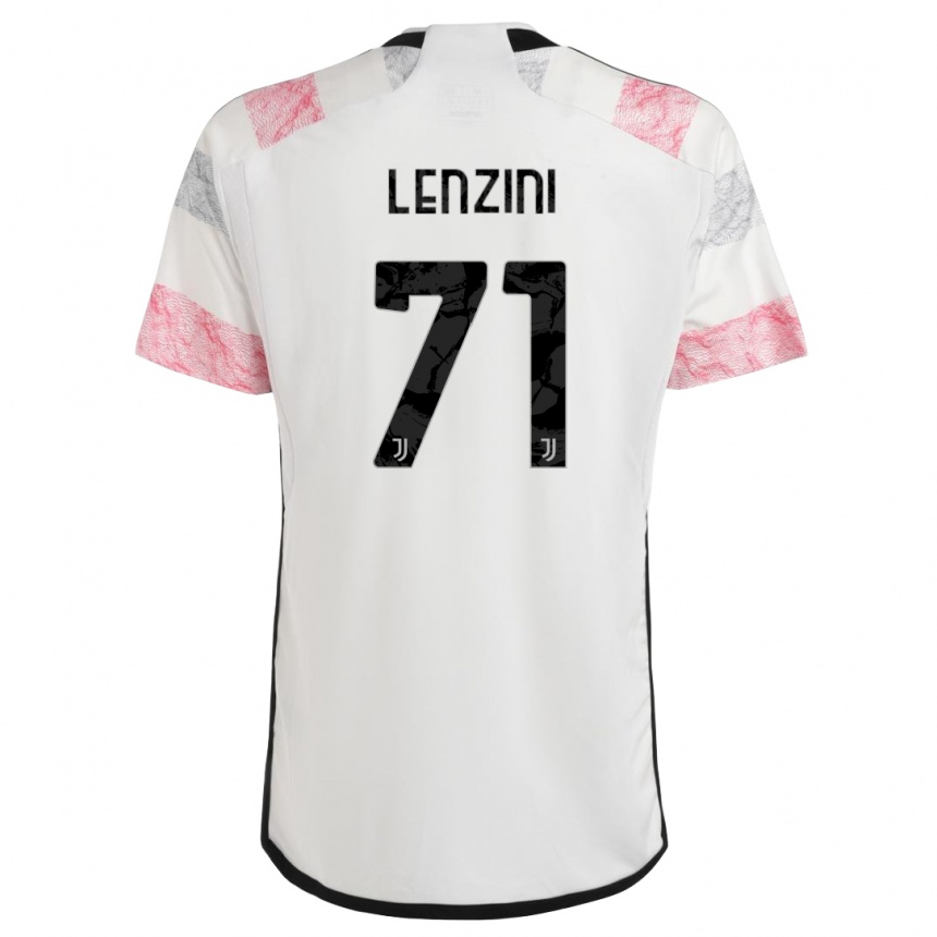 Mujer Fútbol Camiseta Martina Lenzini #71 Blanco Rosa 2ª Equipación 2023/24 México