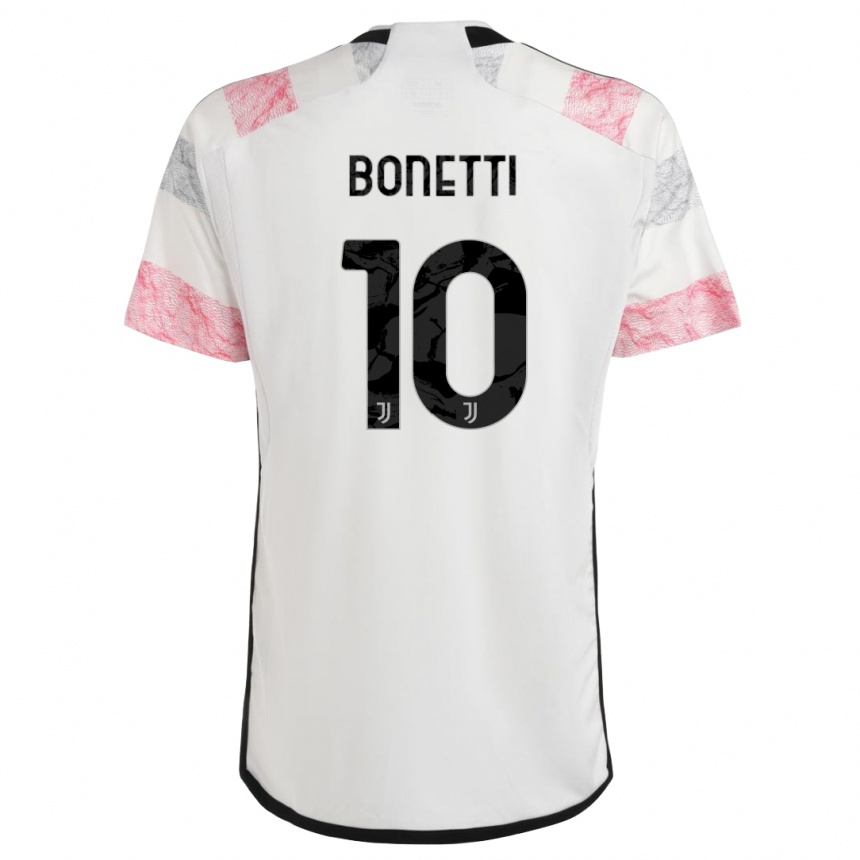 Mujer Fútbol Camiseta Andrea Bonetti #10 Blanco Rosa 2ª Equipación 2023/24 México