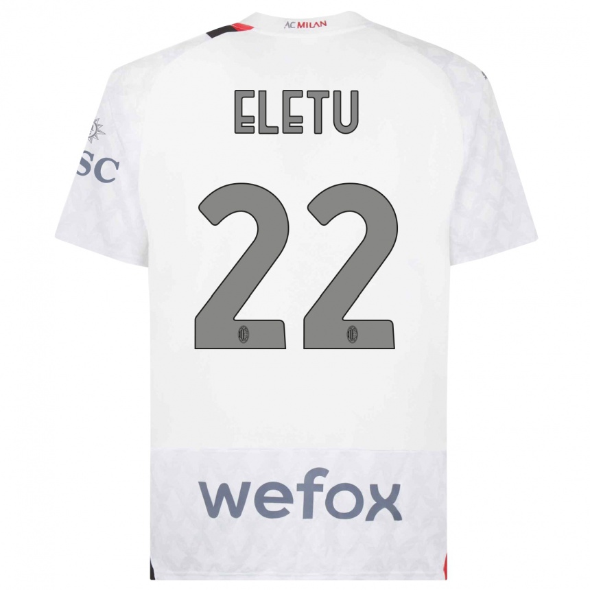 Mujer Fútbol Camiseta Victor Eletu #22 Blanco 2ª Equipación 2023/24 México