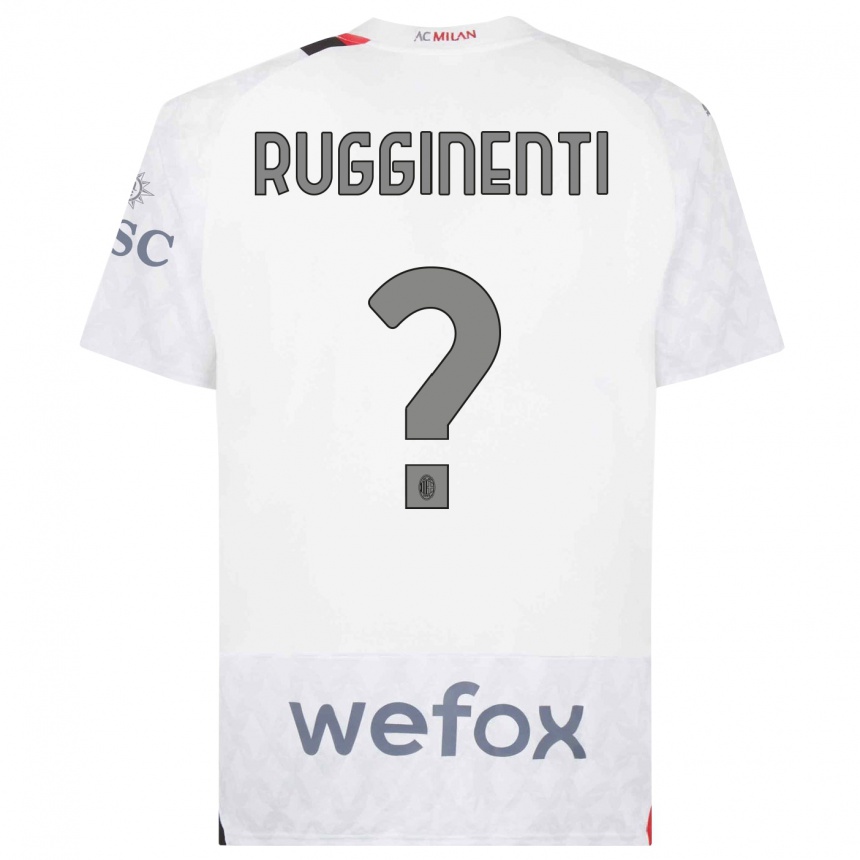 Mujer Fútbol Camiseta Omar Rugginenti #0 Blanco 2ª Equipación 2023/24 México