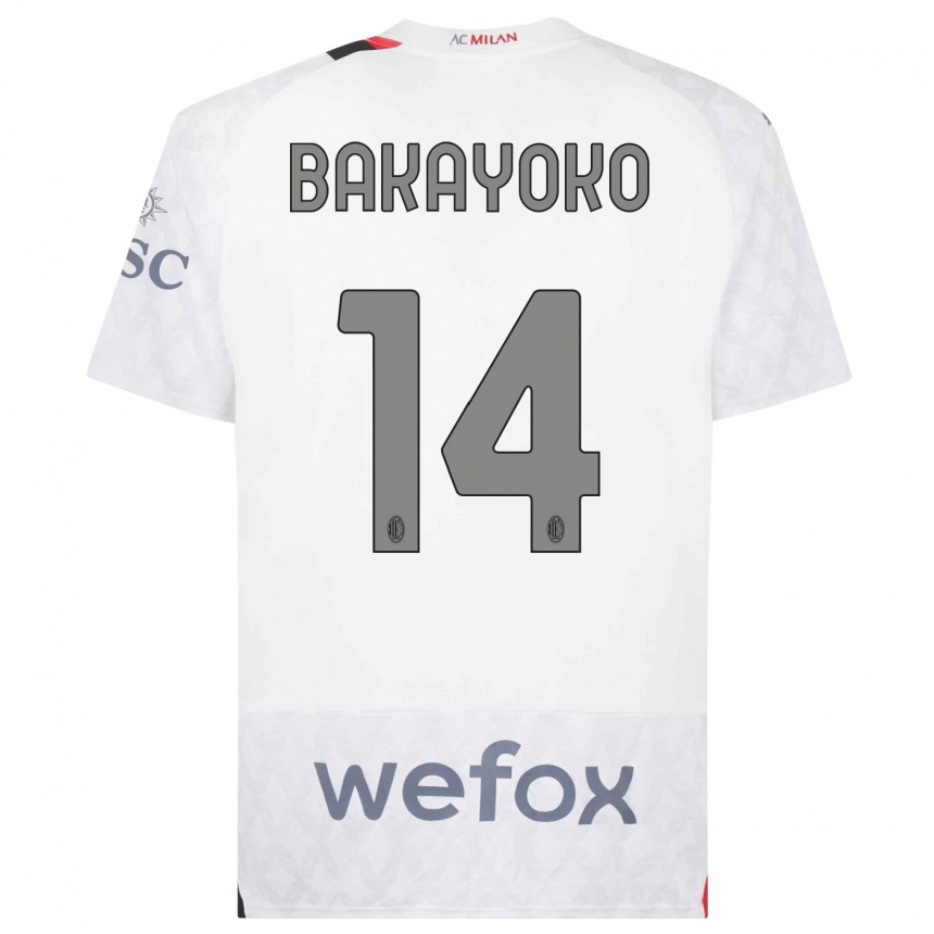 Mujer Fútbol Camiseta Tiemoue Bakayoko #14 Blanco 2ª Equipación 2023/24 México