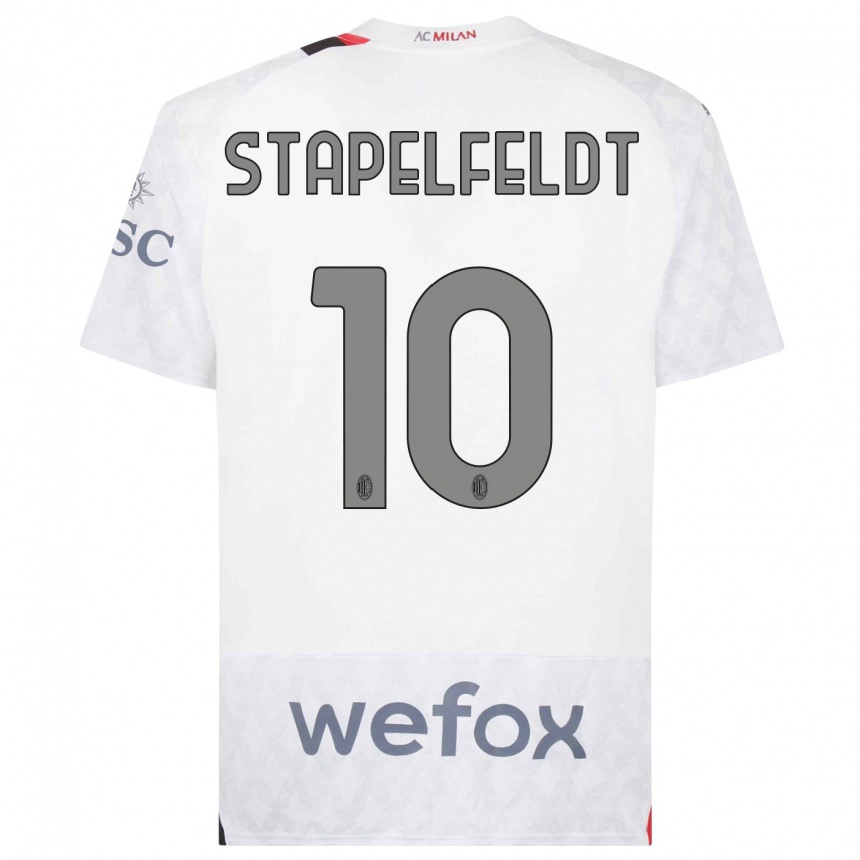 Mujer Fútbol Camiseta Nina Stapelfeldt #10 Blanco 2ª Equipación 2023/24 México