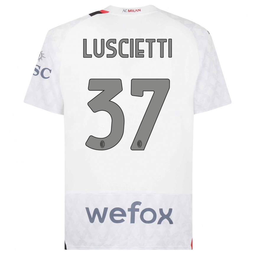 Mujer Fútbol Camiseta Abebe Luscietti #37 Blanco 2ª Equipación 2023/24 México