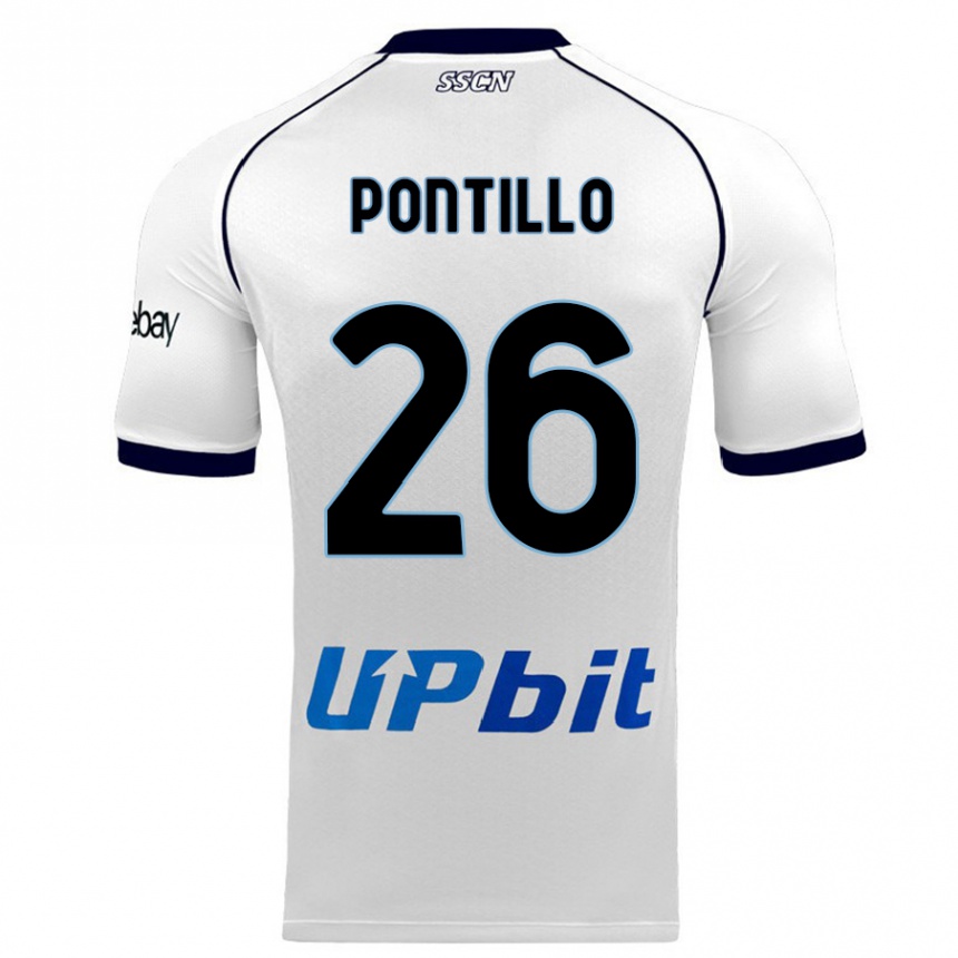 Mujer Fútbol Camiseta Pasquale Pontillo #26 Blanco 2ª Equipación 2023/24 México