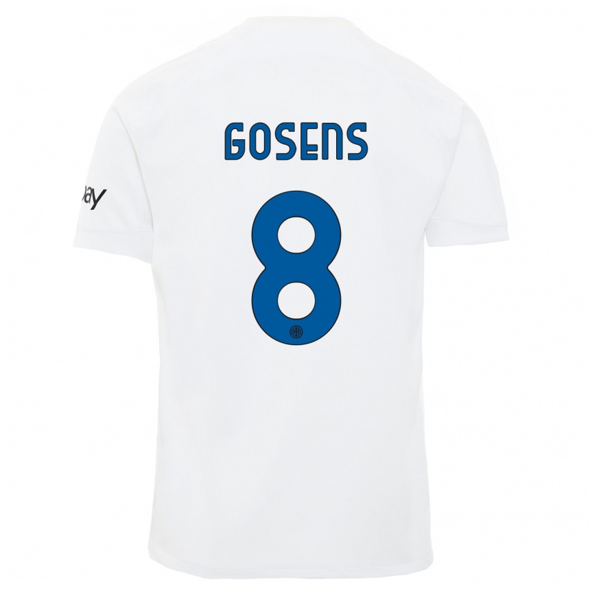 Mujer Fútbol Camiseta Robin Gosens #8 Blanco 2ª Equipación 2023/24 México