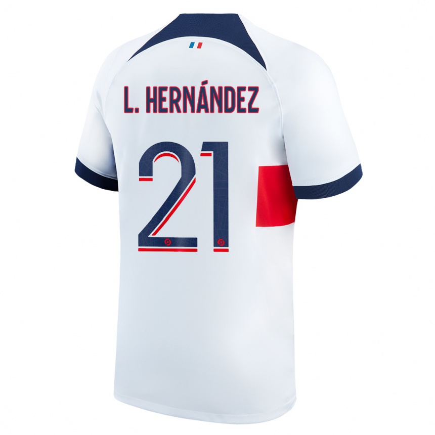 Mujer Fútbol Camiseta Lucas Hernández #21 Blanco 2ª Equipación 2023/24 México