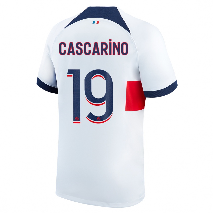 Mujer Fútbol Camiseta Estelle Cascarino #19 Blanco 2ª Equipación 2023/24 México