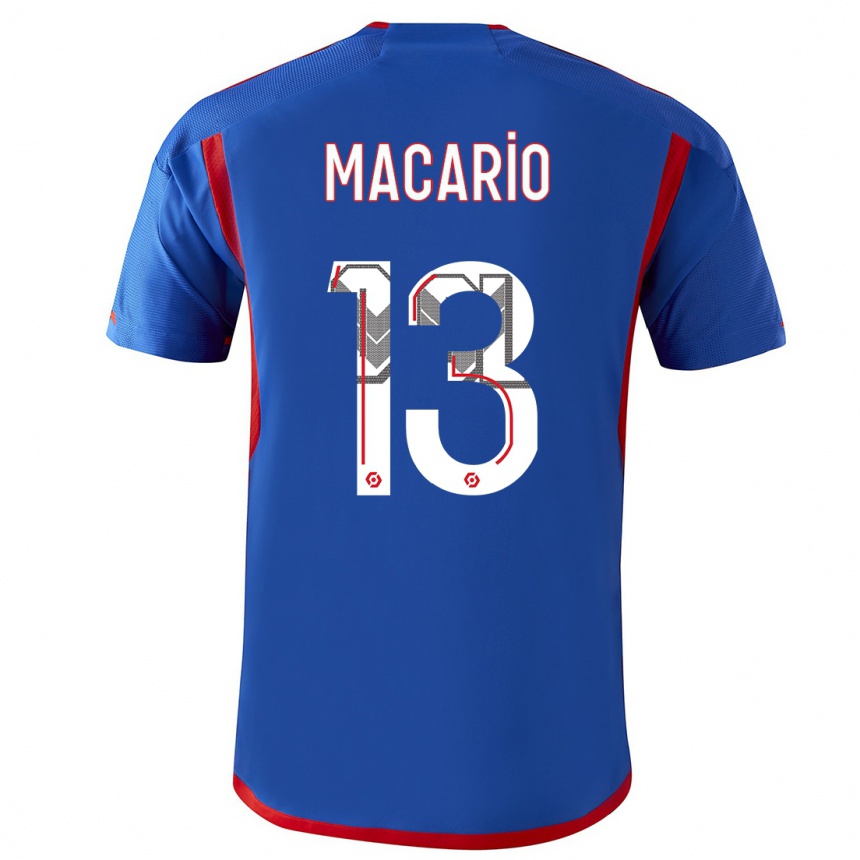 Mujer Fútbol Camiseta Catarina Macario #13 Azul Rojo 2ª Equipación 2023/24 México