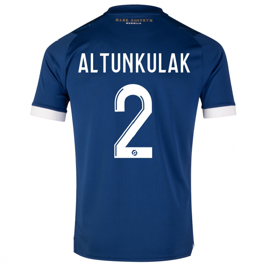 Mujer Fútbol Camiseta Selen Altunkulak #2 Azul Oscuro 2ª Equipación 2023/24 México