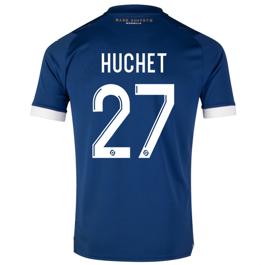 Mujer Fútbol Camiseta Sarah Huchet #27 Azul Oscuro 2ª Equipación 2023/24 México