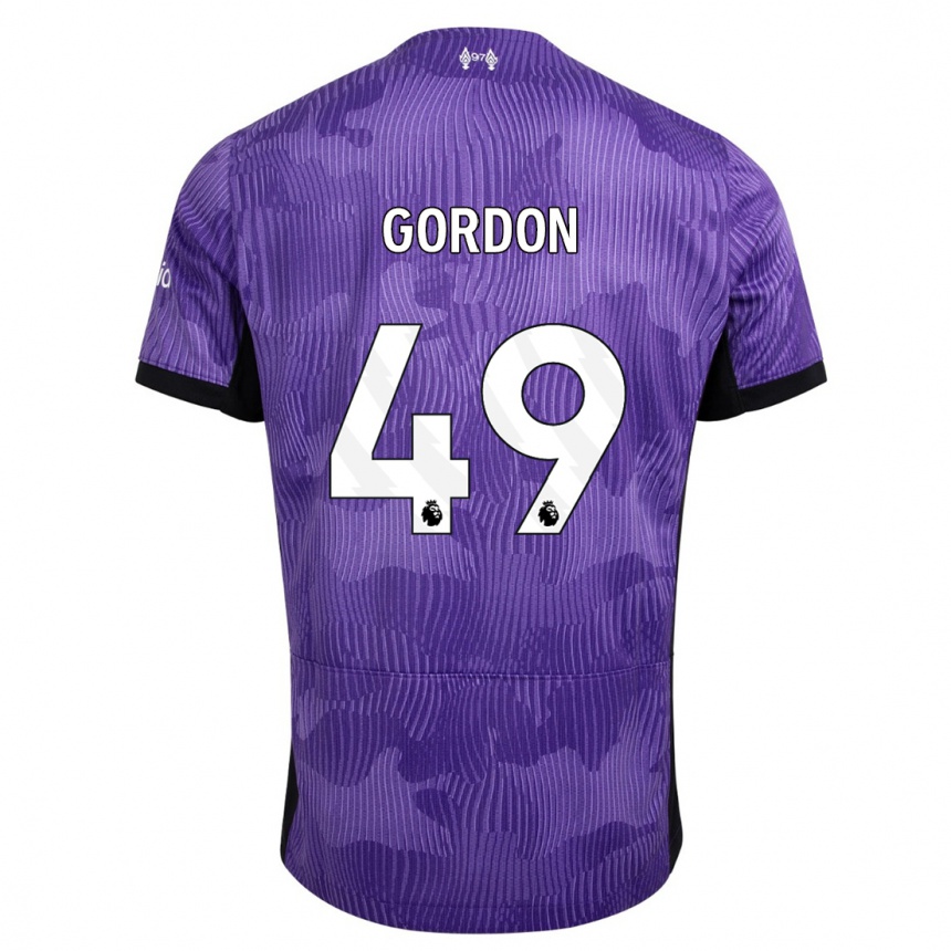 Mujer Fútbol Camiseta Kaide Gordon #49 Púrpura Equipación Tercera 2023/24 México