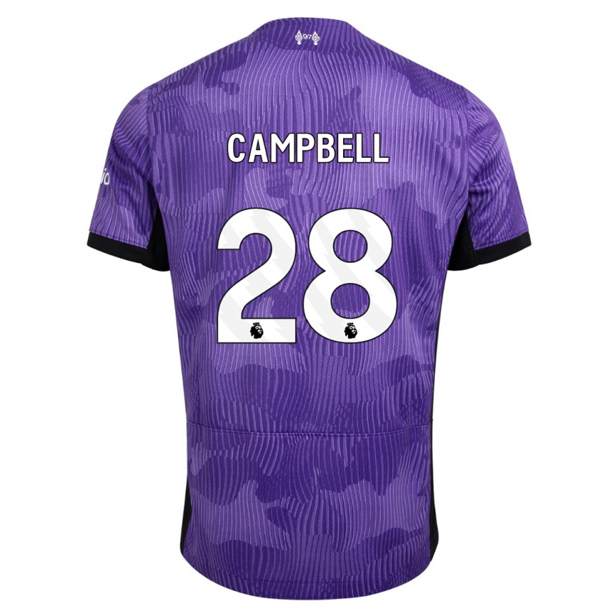 Mujer Fútbol Camiseta Megan Campbell #28 Púrpura Equipación Tercera 2023/24 México