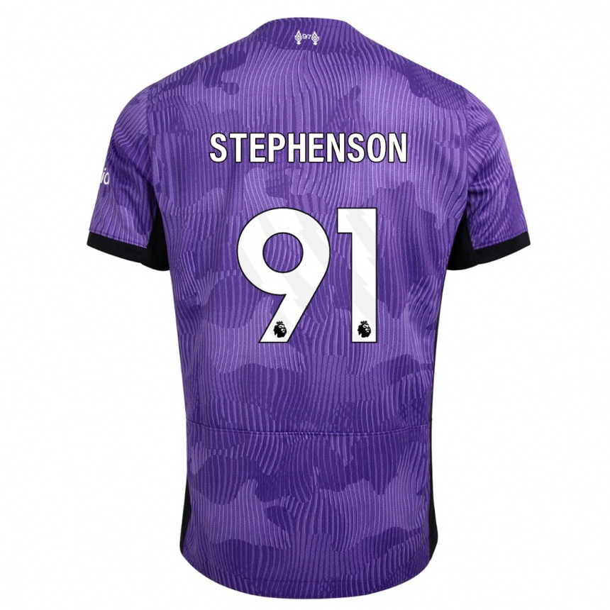 Mujer Fútbol Camiseta Luca Stephenson #91 Púrpura Equipación Tercera 2023/24 México