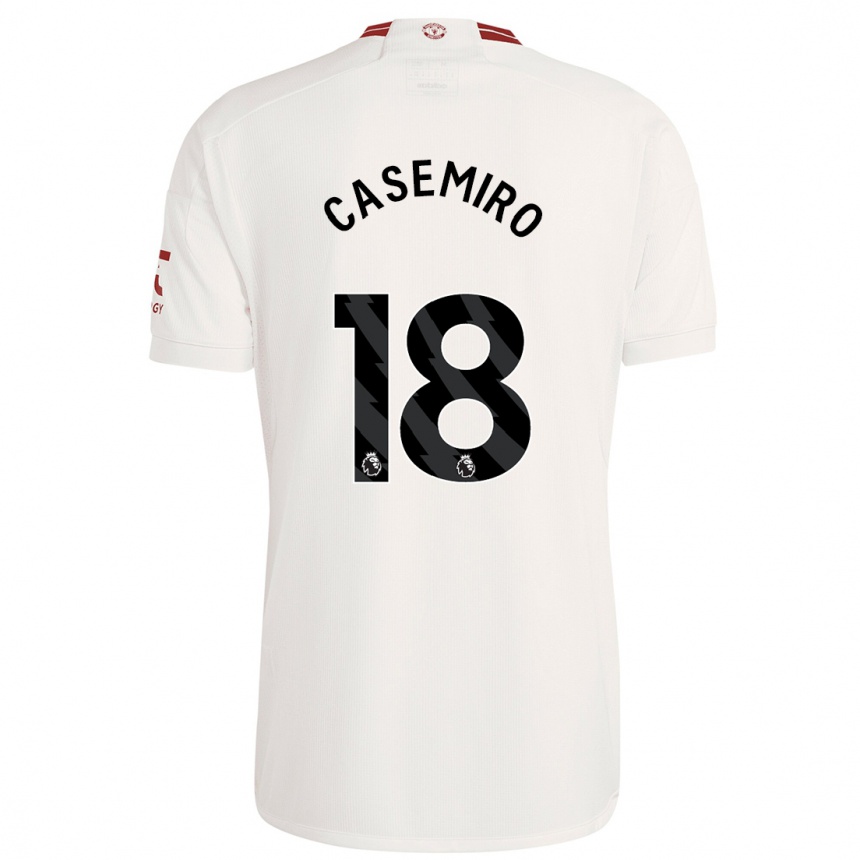 Mujer Fútbol Camiseta Casemiro #18 Blanco Equipación Tercera 2023/24 México