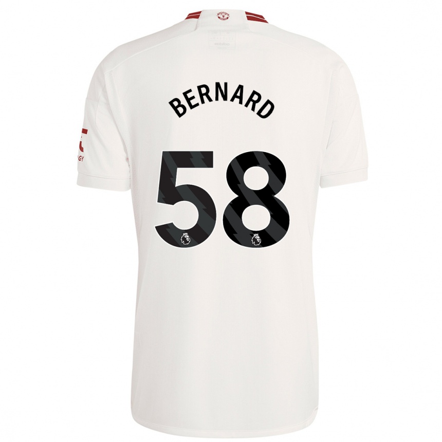 Mujer Fútbol Camiseta Bernard #58 Blanco Equipación Tercera 2023/24 México