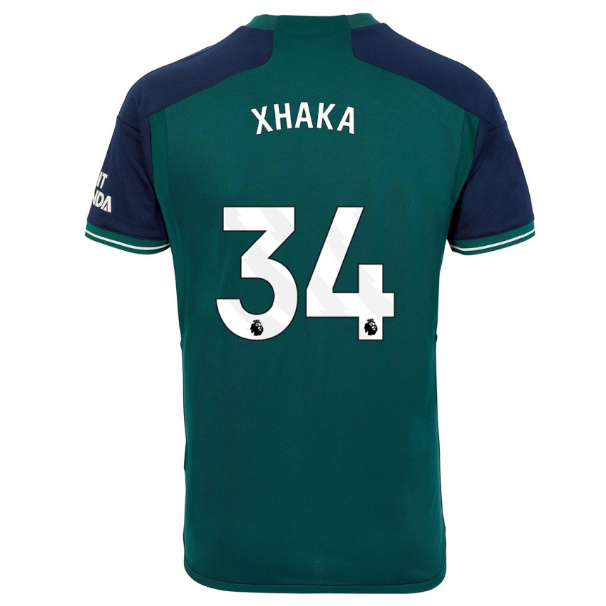 Mujer Fútbol Camiseta Granit Xhaka #34 Verde Equipación Tercera 2023/24 México