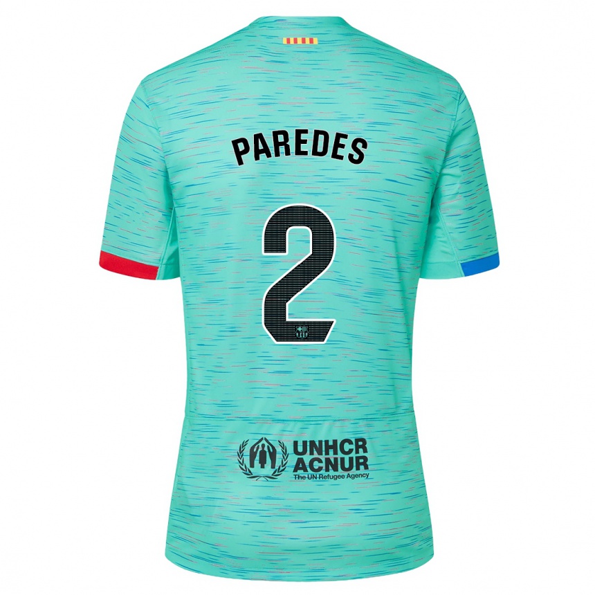 Mujer Fútbol Camiseta Irene Paredes #2 Aguamarina Clara Equipación Tercera 2023/24 México