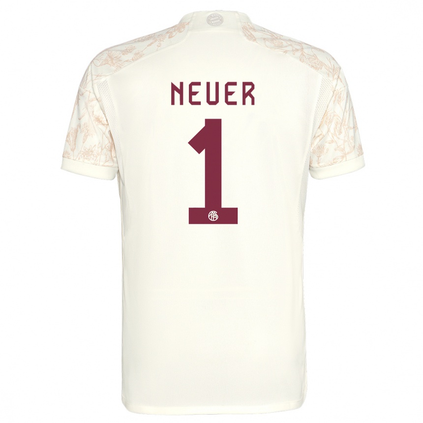 Mujer Fútbol Camiseta Manuel Neuer #1 Blanquecino Equipación Tercera 2023/24 México