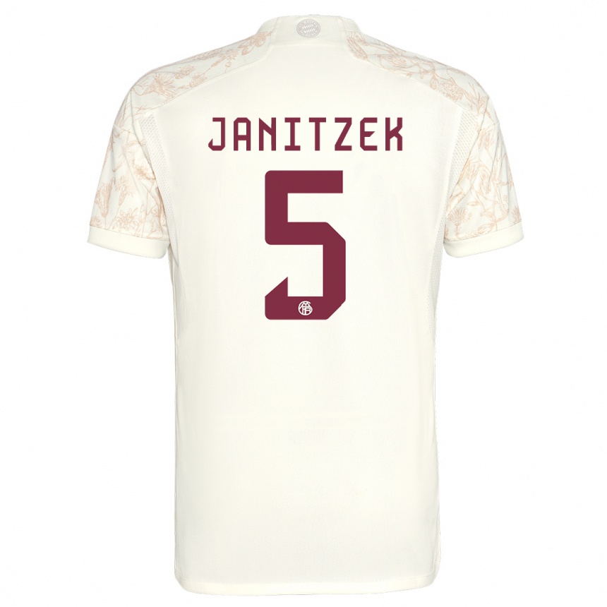 Mujer Fútbol Camiseta Justin Janitzek #5 Blanquecino Equipación Tercera 2023/24 México