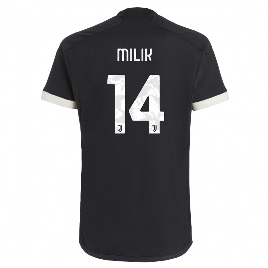 Mujer Fútbol Camiseta Arkadiusz Milik #14 Negro Equipación Tercera 2023/24 México