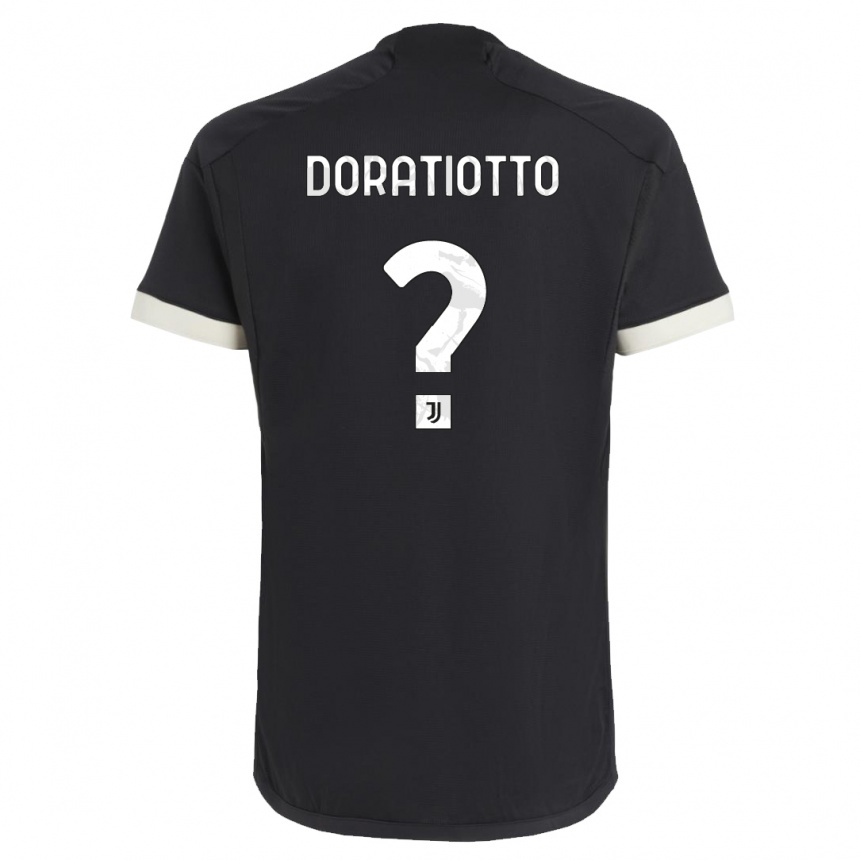 Mujer Fútbol Camiseta Giulio Doratiotto #0 Negro Equipación Tercera 2023/24 México