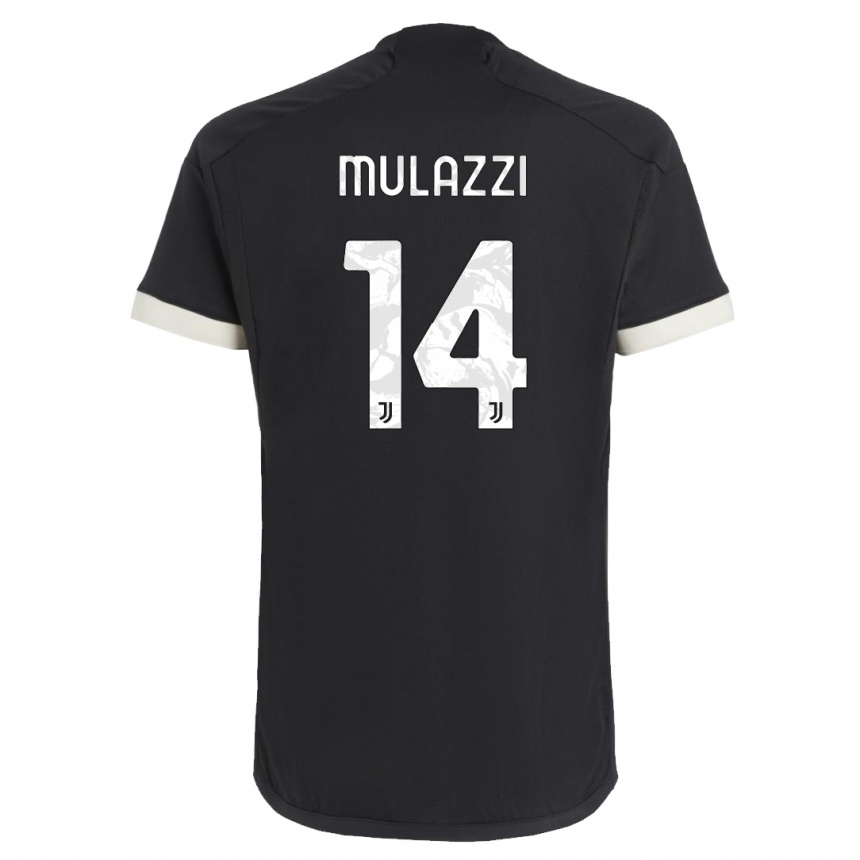 Mujer Fútbol Camiseta Gabriele Mulazzi #14 Negro Equipación Tercera 2023/24 México